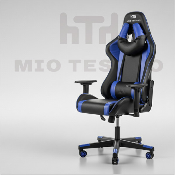 Изображение товара Кресло геймерское Mio Tesoro Winner 8051 (черный/синий)