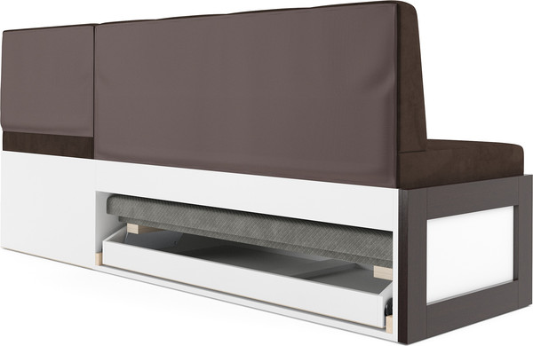 Изображение товара Уголок кухонный мягкий Mebel-Ars Нотис 211х82х135.5 см / M11-28-8 (велюр шоколад HB-178/16)