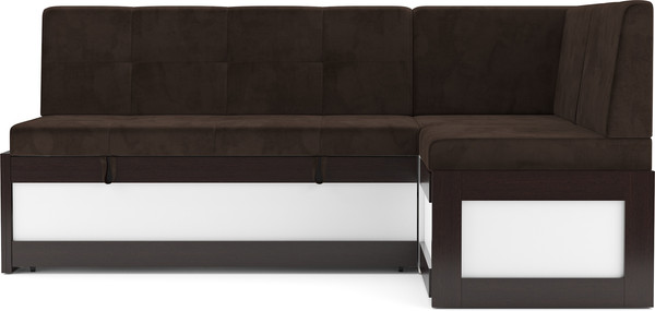 Изображение товара Уголок кухонный мягкий Mebel-Ars Нотис 211х82х135.5 см / M11-28-8 (велюр шоколад HB-178/16)