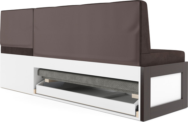 Изображение товара Уголок кухонный мягкий Mebel-Ars Нотис 191х82х116 см / M11-27-15 (кордрой коричневый)