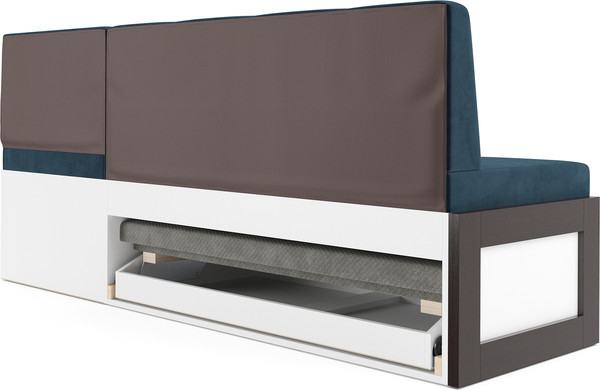 Изображение товара Уголок кухонный мягкий Mebel-Ars Нотис 191х82х116 см / M11-27-11 (темно-синий Luna 034)