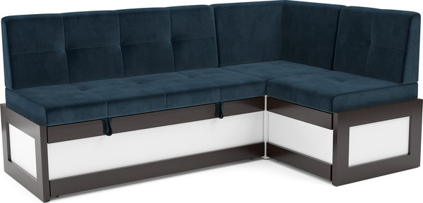 Изображение товара Уголок кухонный мягкий Mebel-Ars Нотис 211х82х135.5 см / M11-28-11 (темно-синий Luna 034)