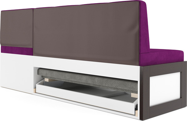 Изображение товара Уголок кухонный мягкий Mebel-Ars Нотис 191х82х116 см / M11-27-18 (фиолет)