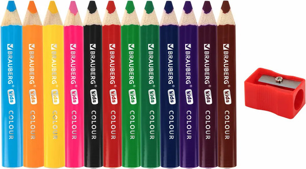 Изображение товара Набор цветных карандашей Brauberg 182058 (12 цветов)