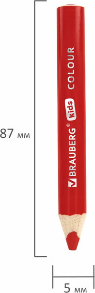 Изображение товара Набор цветных карандашей Brauberg 182058 (12 цветов)