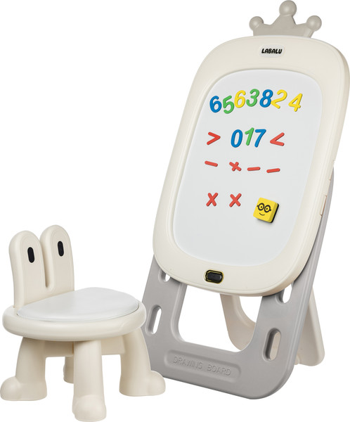 Изображение товара Мольберт детский Labalu Со стульчиком YBC-HGHB-014 (серый)