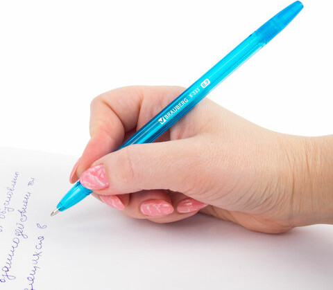 Изображение товара Набор шариковых ручек Brauberg X-333 Neon / 144250 (13шт, синий)