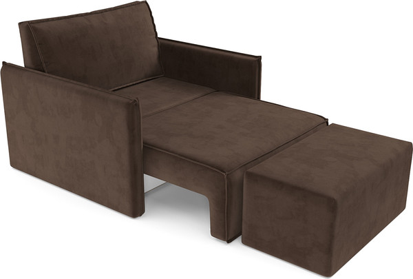 Изображение товара Кресло-кровать Mebel-Ars Хайтон / M3-22-7 (велюр молочный шоколад НВ-178/13)