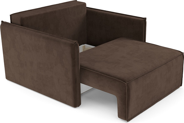 Изображение товара Кресло-кровать Mebel-Ars Хайтон / M3-22-7 (велюр молочный шоколад НВ-178/13)