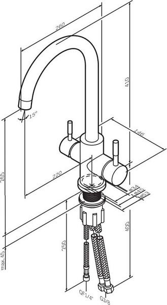Изображение товара Смеситель AM.PM X-Joy S F85B07700
