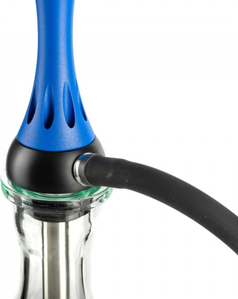 Изображение товара Шахта для кальяна Alpha Hookah Model X Blue Matte (силиконовый шланг, мундштук, диффузор)