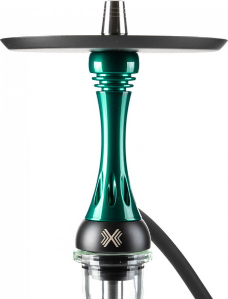 Изображение товара Шахта для кальяна Alpha Hookah Model X Green Candy (силиконовый шланг, мундштук, диффузор)