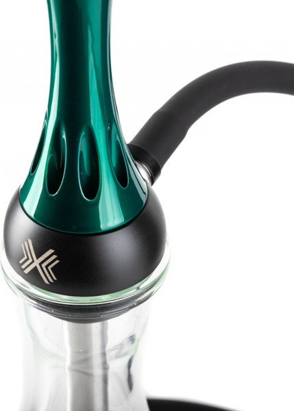 Изображение товара Шахта для кальяна Alpha Hookah Model X Green Candy (силиконовый шланг, мундштук, диффузор)