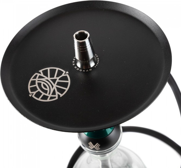 Изображение товара Шахта для кальяна Alpha Hookah Model X Green Candy (силиконовый шланг, мундштук, диффузор)