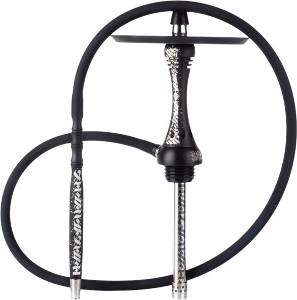 Изображение товара Шахта для кальяна Alpha Hookah Model X Artist Collection Black Matte (силиконовый шланг, мундштук, диффузор)