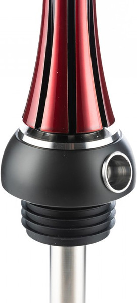 Изображение товара Шахта для кальяна Alpha Hookah Model X Reverse Red Black (силиконовый шланг, мундштук, диффузор)