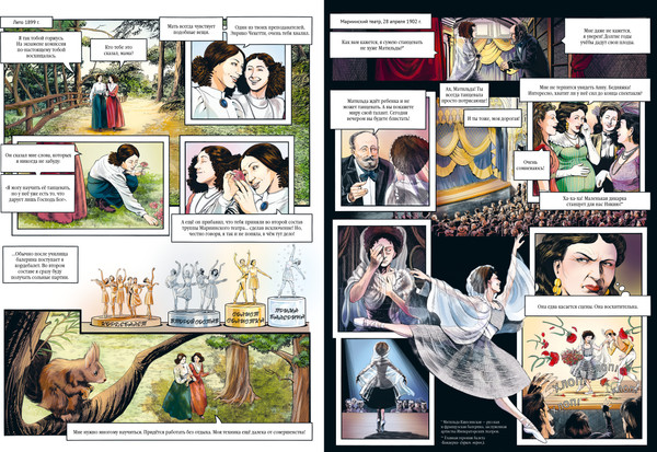 Изображение товара Комикс CLEVER Биография в комиксах. Анна Павлова. Жизнь и легенда (Малькюра Мари)