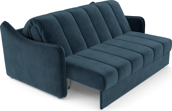 Изображение товара Диван Mebel-Ars аккордеон Давос НПБ 120x200 см / M2-112-11 (темно-синий Luna 034)