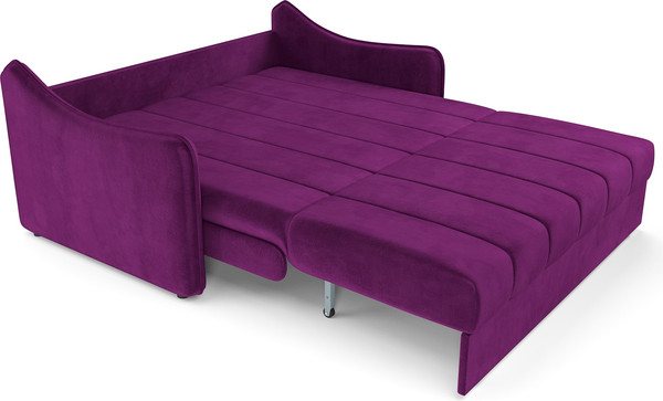 Изображение товара Диван Mebel-Ars аккордеон Давос НПБ 120x200 см / M2-112-18 (фиолет)