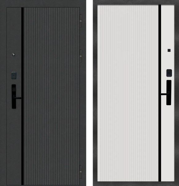 Изображение товара Входная дверь МеталЮр M9 Velluto Bianco Dircode s-11 (86x205, правая)