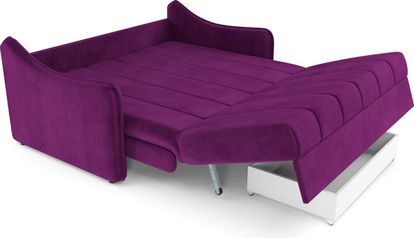 Изображение товара Диван Mebel-Ars аккордеон Давос НПБ 140x200 см / M2-113-18 (фиолет)