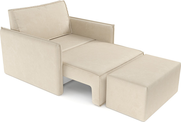 Изображение товара Кресло-кровать Mebel-Ars Хайтон / M3-22-4 (бархат бежевый Star Velvet 6 Light Beige)