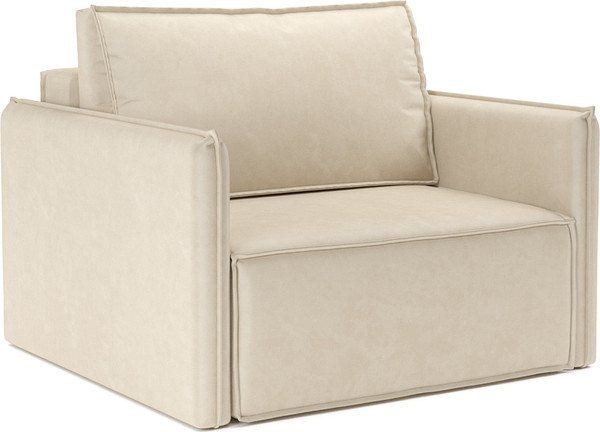 Изображение товара Кресло-кровать Mebel-Ars Хайтон / M3-22-4 (бархат бежевый Star Velvet 6 Light Beige)