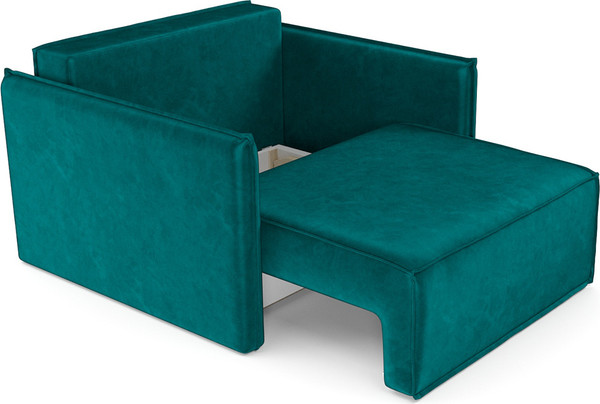 Изображение товара Кресло-кровать Mebel-Ars Хайтон / M3-22-2 (бархат сине-зеленый Star Velvet 43 Black Green))