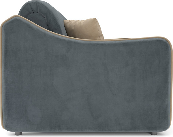 Изображение товара Диван Mebel-Ars аккордеон Давос НПБ 155x200 см / M2-114 5-42 (велюр серо-синий HB-178/26)