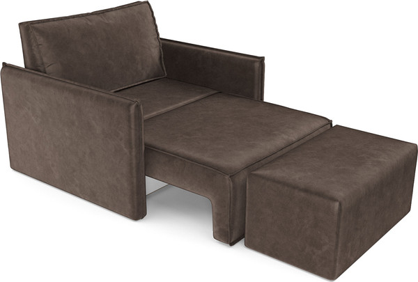 Изображение товара Кресло-кровать Mebel-Ars Хайтон / M3-22-3 (бархат шоколадный Star Velvet 60 Coffee)