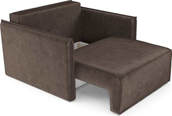 Изображение товара Кресло-кровать Mebel-Ars Хайтон / M3-22-3 (бархат шоколадный Star Velvet 60 Coffee)