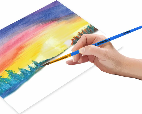 Изображение товара Набор кистей Юнландия Пони (3шт, круглые № 2,3,4)