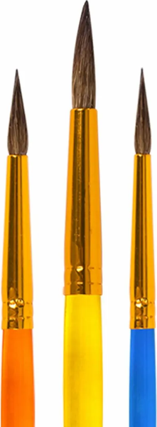 Изображение товара Набор кистей Юнландия Пони (3шт, круглые № 2,3,4)