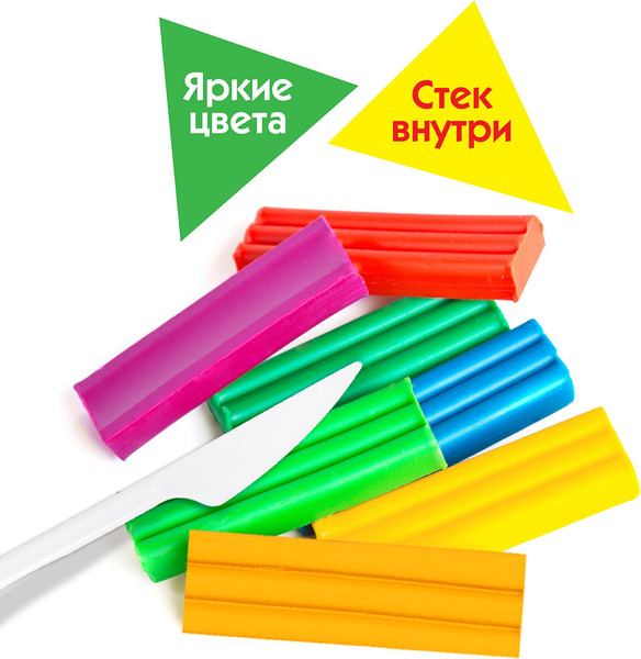 Изображение товара Пластилин Пифагор Классический / 106505 (12цв)