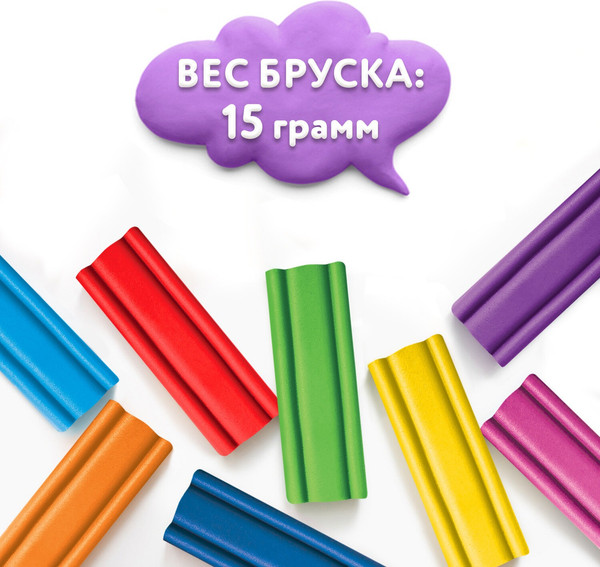 Изображение товара Пластилин Юнландия Мягкий Веселый Шмель / 106671 (6цв)
