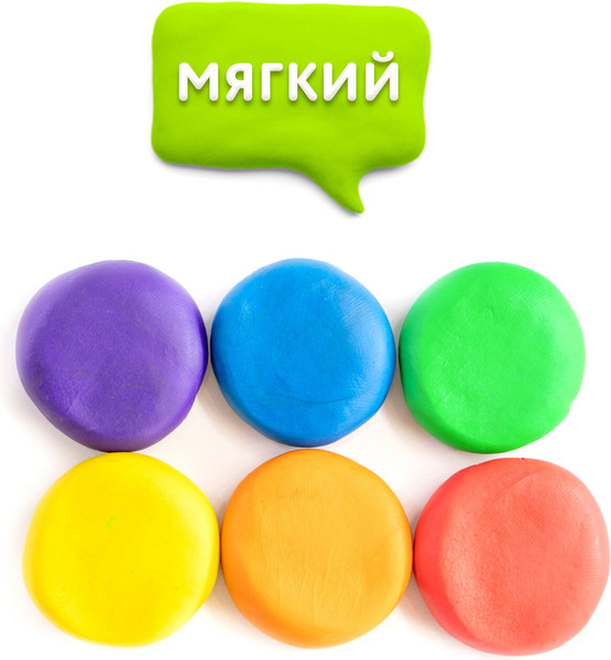 Изображение товара Пластилин Юнландия Мягкий Веселый Шмель / 106671 (6цв)