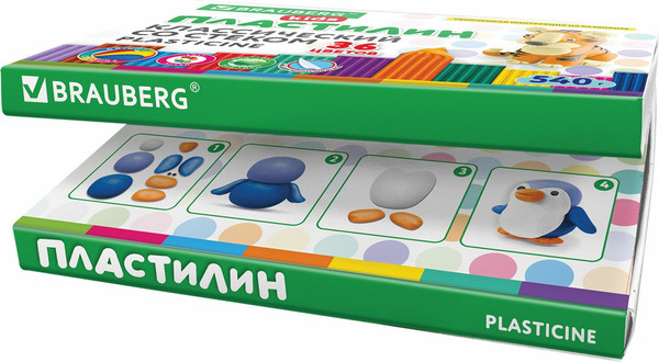 Изображение товара Пластилин Brauberg Kids классический / 106678 (36цв)