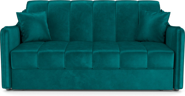 Изображение товара Диван Mebel-Ars аккордеон Давос ППУ 120x200 см / M2-108-2 (бархат сине-зеленый Star Velvet 43 Black Green)