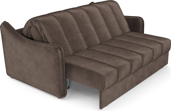Изображение товара Диван Mebel-Ars аккордеон Давос ППУ 120x200 см / M2-108-3 (бархат шоколадный Star Velvet 60 Coffee)