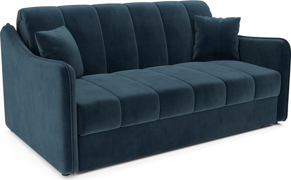 Изображение товара Диван Mebel-Ars аккордеон Давос ППУ 155x200 см / M2-110-11 (темно-синий Luna 034)