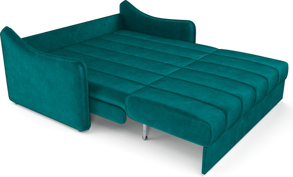 Изображение товара Диван Mebel-Ars аккордеон Давос ППУ 180x200 см / M2-111-2 (бархат сине-зеленый Star Velvet 43 Black Green)