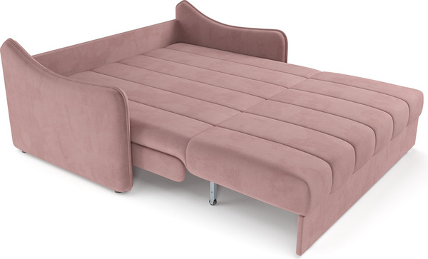 Изображение товара Диван Mebel-Ars аккордеон Давос ППУ 180x200 см / M2-111-6 (велюр пудра НВ-178/18)