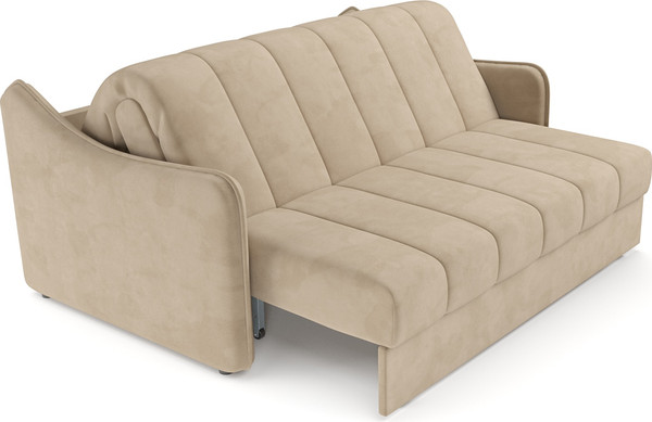 Изображение товара Диван Mebel-Ars аккордеон Давос ППУ 140x200 см / M2-109-42 (Vivaldi бежевый)