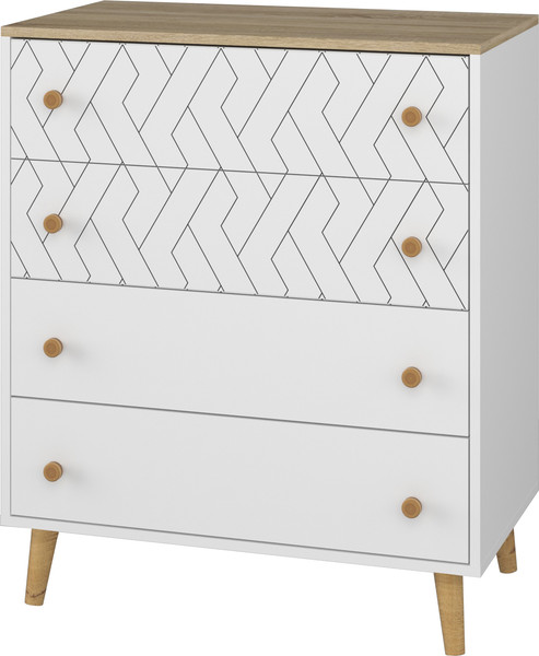 Изображение товара Комод Премиум Рико (белый/дуб сонома)