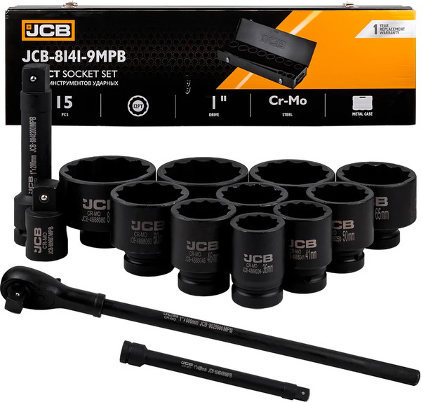 Изображение товара Универсальный набор инструментов JCB JCB-8141-9MPB (65112)