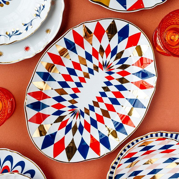 Изображение товара Блюдо Bitossi Abracadabra / ABR01095 (ромбы)