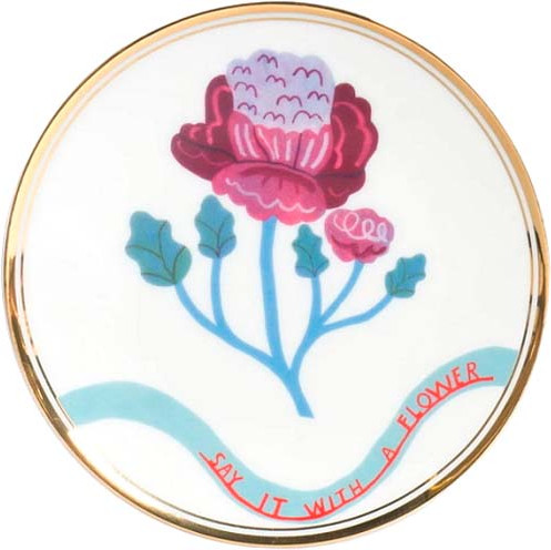 Изображение товара Тарелка закусочная (десертная) Bitossi Botanica / BOT00271 (герань)