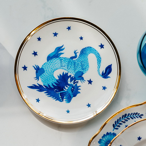 Изображение товара Тарелка закусочная (десертная) Bitossi Fabula / FTB00015 (дракон)