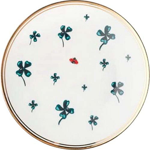 Изображение товара Тарелка закусочная (десертная) Bitossi La Tavola Scomposta / FTB00264 (клевер/божья коровка)