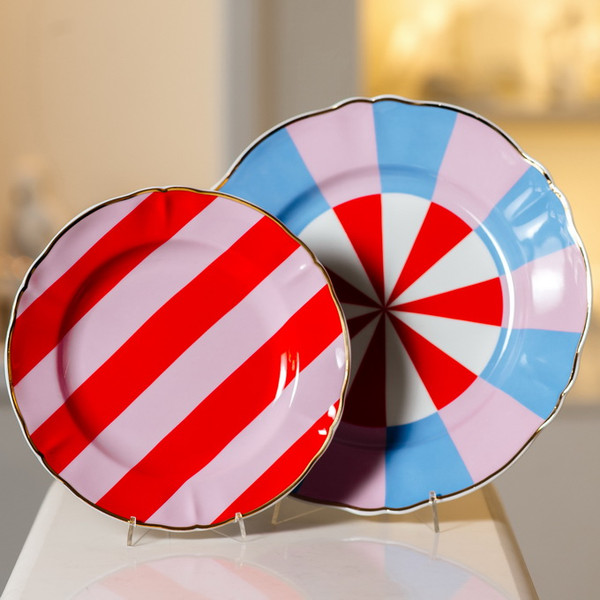 Изображение товара Тарелка столовая обеденная Bitossi Abracadabra / ABR00029 (полоски)